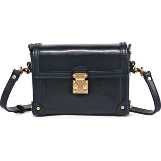 OLD TREND Azalea Genuine Leather Vintage Case Crossbody in Navy at Nordstrom