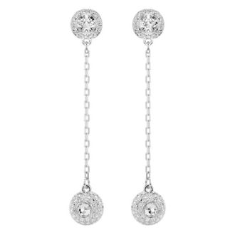 Swarovski Una Angelic Rhodium Plated Drop Earrings