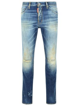 Dsquared2 Blue Cotton Jeans