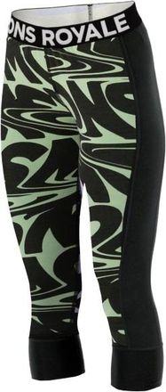 Mons Royale Cascade Merino Flex 200 3/4 Legging Merinounterwäsche für Damen | schwarz