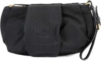 Prada Pre-owned Clutches, female, Black, Size: ONE SIZE Pre-owned Vintage Clutch