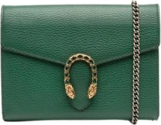 Gucci Pre-owned Cross Body Bags, female, Green, Size: ONE SIZE Pre-owned Leather gucci-bags