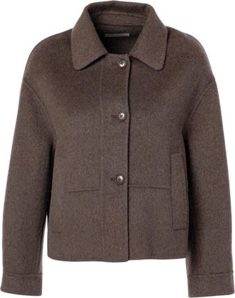 Jcsophie Palm Jacket - Dames - Jassen - Bruin - Maat: XL Wol