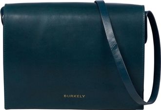 Burkely Leather Shoulder Bag Fine Florence Crossbody Bag Teal Petrol