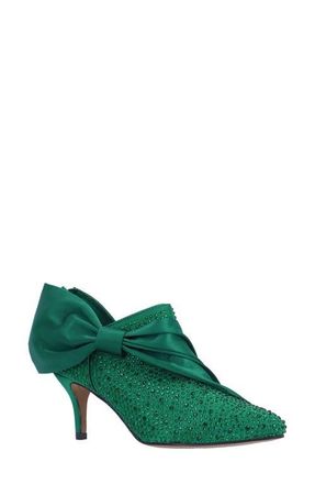 J. Rene&eacute; Elettra Pointed Toe Bootie in Emerald at Nordstrom, Size 10.5