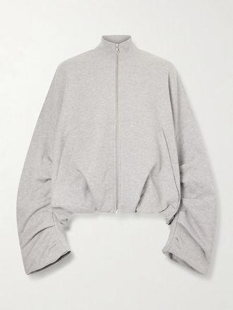 Dries Van Noten Felpa In Jersey Di Cotone - Grigio