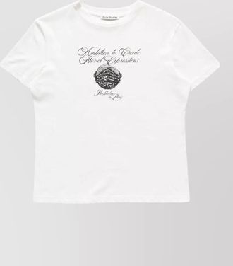 Acne Studios graphic organic cotton hemp jersey t-shirt