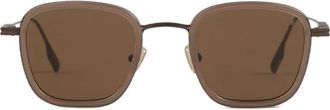 Ermenegildo Zegna Occhiali da sole squadrati - Marrone
