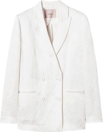 Twin-Set Blazer con design intrecciato - 00282_NEVE