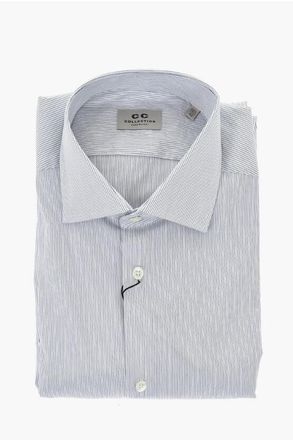 Corneliani CC COLLECTION Striped Shirt with French Collar size 41