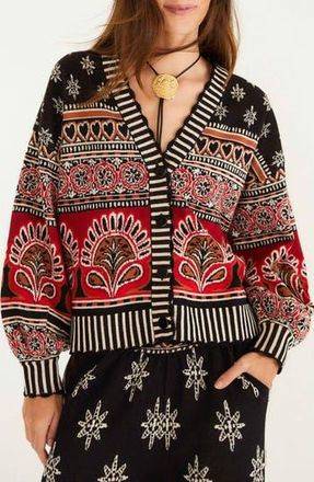 Farm Rio Ainika Love Coconut Cardigan at Nordstrom Rack, Size X-Large