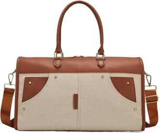 Generic Compatible For Women Travel Duffel Bag Business Handbag Dry Wet Seperate Vintage Luggage Crossbody Pack Large Capacity(G)