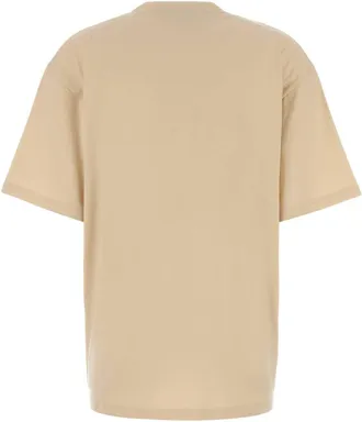 Valentino Garavani Womens Beige Cotton T-Shirt Betulla