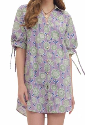 Entro Mini Fields Dress In Lavender