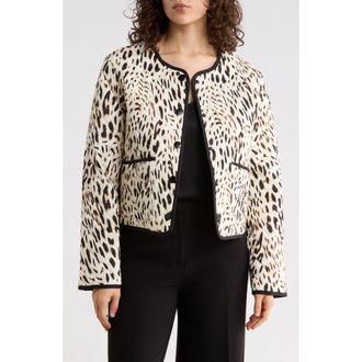 Sanctuary Floral Quilted Jacket in Animal Culture White at Nordstrom Rack, Size X-Small