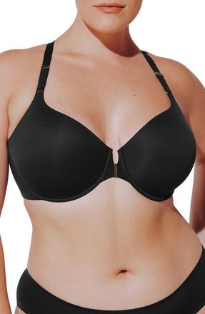 Thirdlove ComfortStretch Underwire Front Close Racerback Bra in Black at Nordstrom, Size 34C1/2