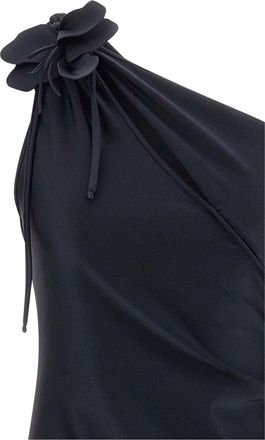 Coperni Womens Asymmetric Mini Flower Dress