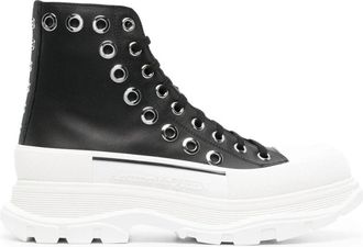 Alexander McQueen Zwarte laarzen met platformhak - Heren - Sneakers - Zwart - 39 EU - Schoenen