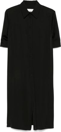 Jil Sander Chemisier midi in raso - Nero