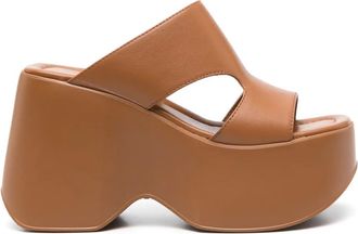 Vic Mati&eacute; Mules con dettaglio cut-out 100mm - Marrone