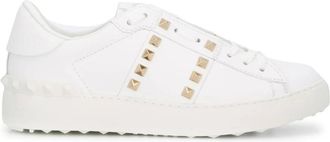 Valentino Schoenen, Dames, Wit, 37 EU, Leer, Rockstud Untitled Sneakers
