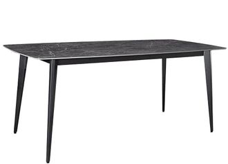 Global Interiors Design Keramik Esstisch Mailand 160 x 85 cm, dunkle Marmoroptik