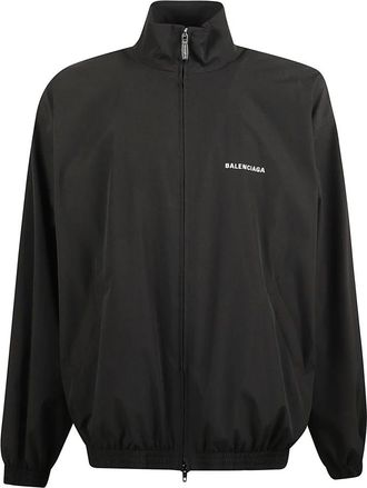 Balenciaga Zwarte Jas met Rits Lange Mouwen - Heren - Zomerjassen - Zwart - XS - Jassen
