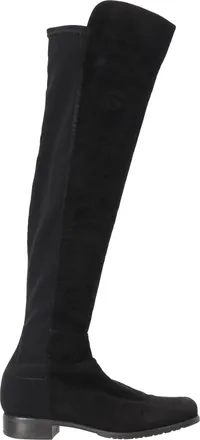 Stuart Weitzman Knee Length Boots in Black Suede