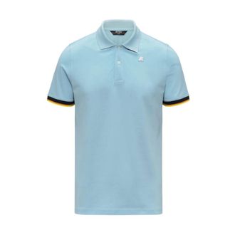 K-Way Vincent Pique Slim Polo - male - K-Way - Polo Shirts - Blue - 3XL - Tops