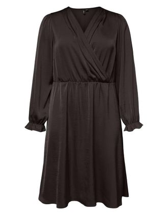 Vero Moda Curve Vestito color torta al cioccolato-Marrone