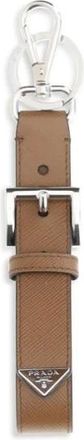 Prada Colgante para llaves de piel Saffiano - Accessories - Hombre - Marr&oacute;n - ONE SIZE