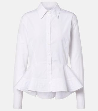 Stella McCartney Peplum cotton poplin shirt