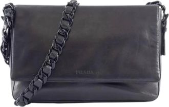 Prada Pre-owned Cross Body Bags, female, Black, Size: ONE SIZE Pre-owned Vintage Cross Body Bag
