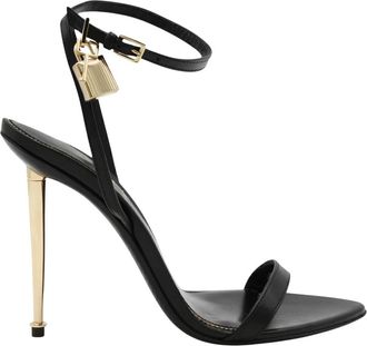 Tom Ford Padlock Pointy Naked - Dames - Sandalen met hakken - Zwart - 36 EU - Leer - Schoenen