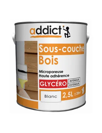 Addict Peinture Sous-couche Bois 2.5l Blanc - Addict