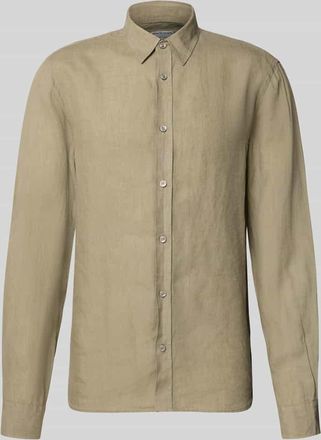Tiger Of Sweden Regular Fit Leinenhemd mit Kentkragen Modell Spenser in Hellgruen, Gr&ouml;&szlig;e 38