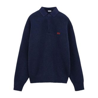Loewe Polo - Heren - Tops - Blauw - Maat: S Wol