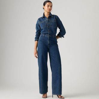 Levi's Heritage Jumpsuit - Womens - XS - Medium Wash / Stellar Strauss