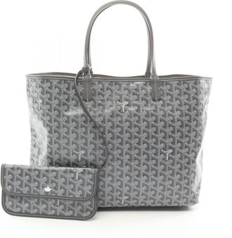 Goyard Gray Multi-Color Coated Canvas Leather Handbag Tote Bag (Pre-Owned)