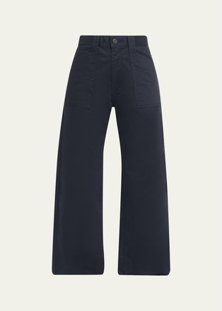 Moussy Vintage Gusset Mid-Rise Ankle Cargo Pants