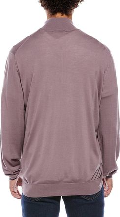Brunello Cucinelli Wool Half-Zip Sweater - Mauve