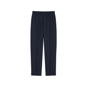 Givenchy Pantalones de Jogger de Sastre con Raya de Alta Costura en Lana - Trousers - Hombre - Azul - L
