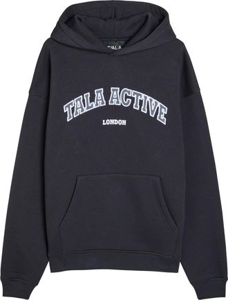 Tala Logo-embroidered Hooded Cotton-blend Sweatshirt - Navy - XL (UK16 / XL)