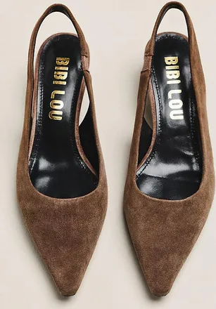 Bibi Lou Helmut Leather Kitten Heels