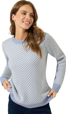M&Co Womens Chevron Knitted Jumper - Womens Blue