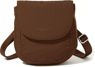 Baggallini Swift Flap Mini Crossbody in B-Lite Walnut at Nordstrom