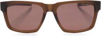 Dita Eyewear DLS-712 square-frame tinted sunglasses - unisex - Acetate - 54 - Brown