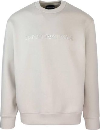 Emporio Armani Mens Felpa Logo-Print Sweatshirt, Size X-Large