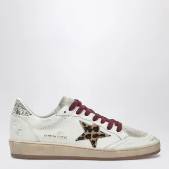 Golden Goose Ball Star sneakers with leopard-print pony hair star
