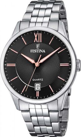Festina F20425-6 Mens Classic Watch - Silver - One Size